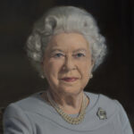 'Her Majesty Queen Elizabeth II' detail by Military Artist Stuart Brown