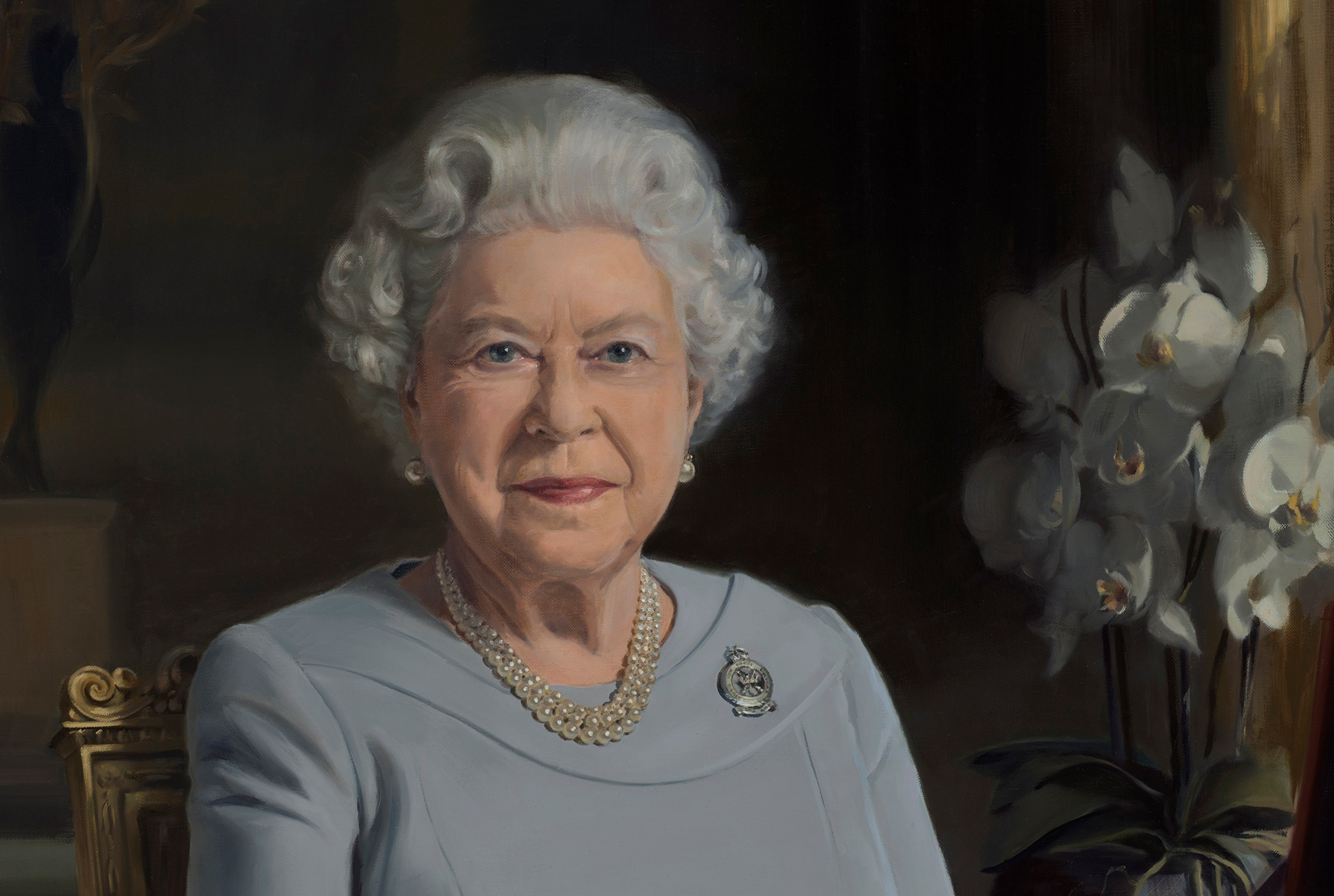 'Her Majesty Queen Elizabeth II' by Military Artist Stuart Brown