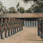 'By Your Badge' detail by Military Artist Stuart Brown