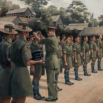 'By Your Badge' detail by Military Artist Stuart Brown