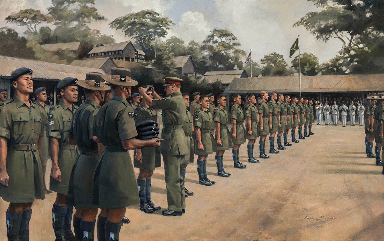 'By Your Badge' by Military Artist Stuart Brown