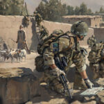 'One In, All In' detail by Military Artist Stuart Brown