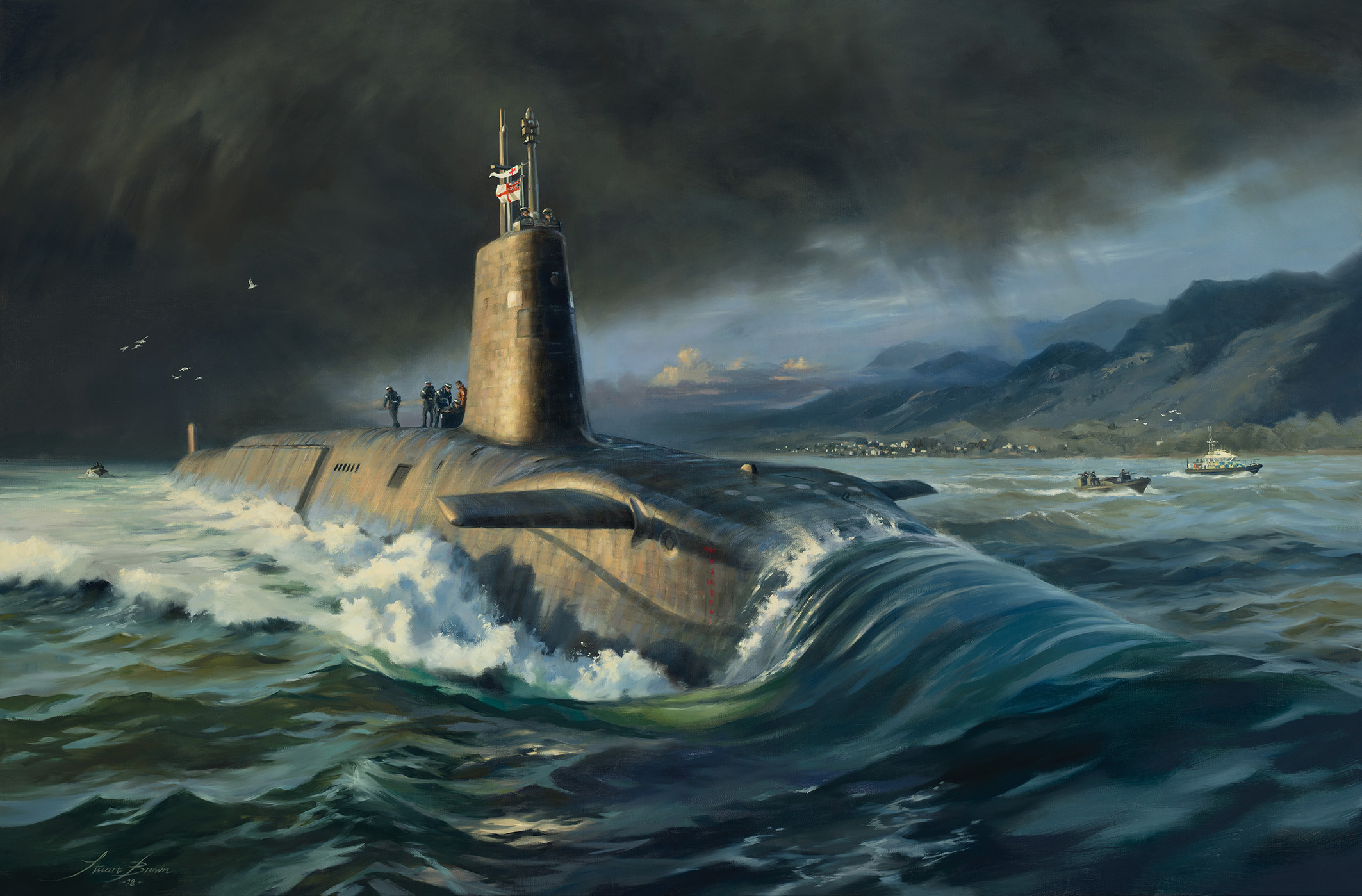 'Bomber' by Military Artist Stuart Brown