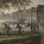 ‘The Battle For 'S-Hertogenbosch’ detail by Military Artist Stuart Brown