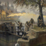 ‘The Battle For 'S-Hertogenbosch’ detail by Military Artist Stuart Brown