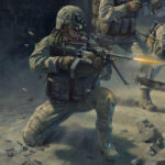 'Contact Front' detail by Military Artist Stuart Brown