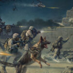 'Contact Front' detail by Military Artist Stuart Brown