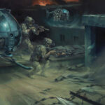 'On The X' detail by Military Artist Stuart Brown