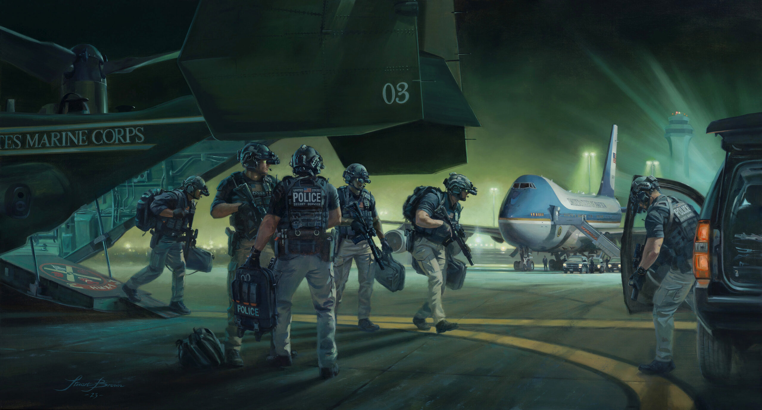 'Contingencies' by Military Artist Stuart Brown