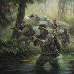 'The Red Empire' detail by Military Artist Stuart Brown